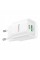 Зарядний пристрій HOCO C147A Charm 1xUSB-C PD20W + 1xUSB QC3.0 White (6942007630276)