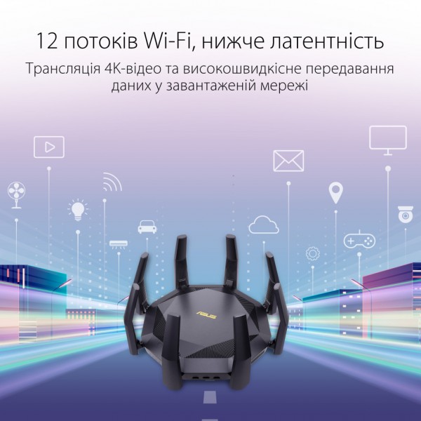 Маршрутизатор ASUS RT-AX89X (90IG04J1-BM3010)