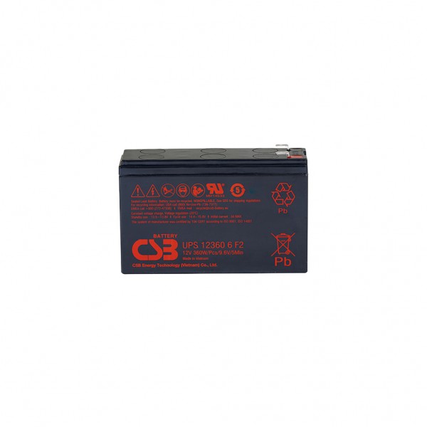 Батарея до ДБЖ CSB UPS123606F2/F1 12V 6Ah (UPS123606F2/F1)
