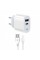 Зарядний пристрій MadeInFuture MFS12 12W 1xUSB-A + 1xUSB-C + cable USB-A to USB-C White (MIF82822)