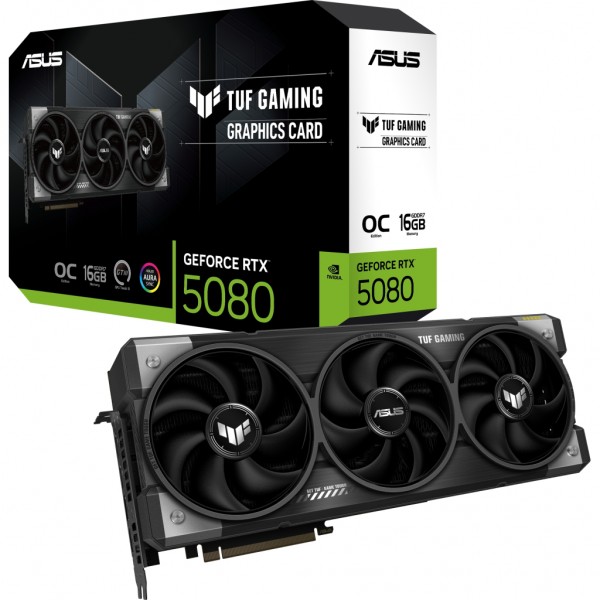 Відеокарта ASUS GeForce RTX5080 16GB TUF OC GAMING (TUF-RTX5080-O16G-GAMING)