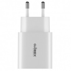 Зарядний пристрій Globex 2xUSB 12W FastPower white (12WAC)