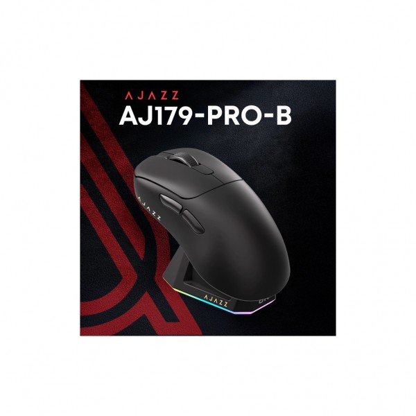 Мишка Ajazz AJ179PRO Wireless/Bluetooth/USB Charging Dock Black (AJ179-PRO-B)