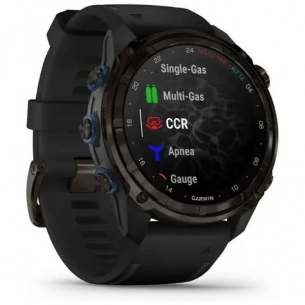 Смарт-годинник Garmin Descent Mk3i, 51mm, Crbn Gry DLC Ti/Blk, Dive Computer, GPS (010-02752-11)