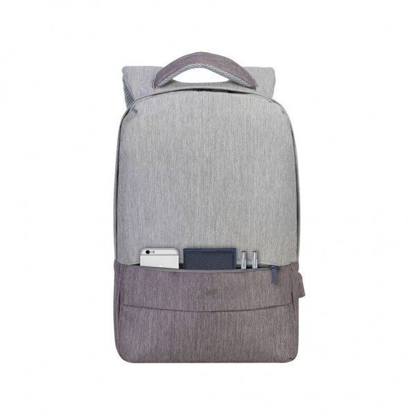 Рюкзак для ноутбука RivaCase 15.6" 7562 grey/mocha anti-theft (7562Grey/Mocha)