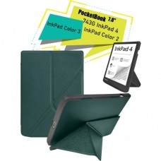 Чохол до електронної книги BeCover Ultra Slim Origami PocketBook 743G InkPad 4/InkPad Color 2/InkPad Color 3 (7.8") Dark Green (713084)