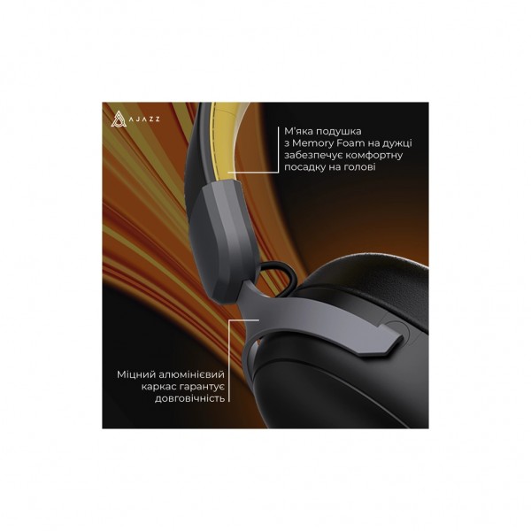 Навушники Ajazz AHM08 MAX 3-Mode Black (AHM08-MAX-BGY)
