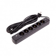 Мережевий фільтр живлення PowerPlant 7м, 6 розеток,USB, Type-C (YS-N6086/7c) (EX610686)