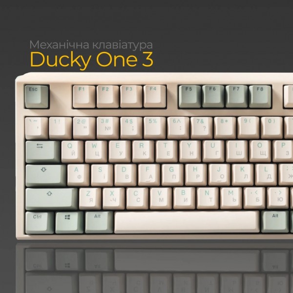 Клавіатура Ducky One 3 Cherry MX Brown UA USB Cream (DKON2108-BUAPXМAEGGC1)