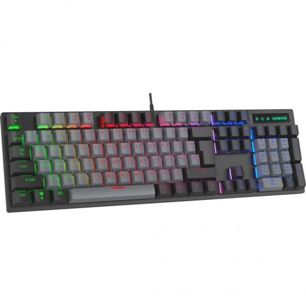 Клавіатура GamePro MK105B LED Blue Switch USB Black (MK105B)