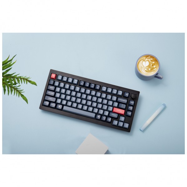 Клавіатура Keychron V1 Max Gateron Jupiter Red QMK Hot-swap Wireless/Bluetooth/USB UA Black (V1MD1_KEYCHRON)