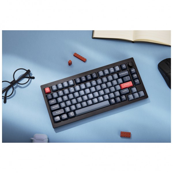 Клавіатура Keychron V1 Max Gateron Jupiter Red QMK Hot-swap Wireless/Bluetooth/USB UA Black (V1MD1_KEYCHRON)