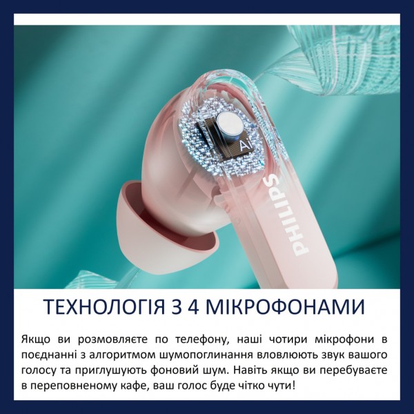 Навушники Philips TAT2000PK/00 Wireless Beige (TAT2000PK/00)