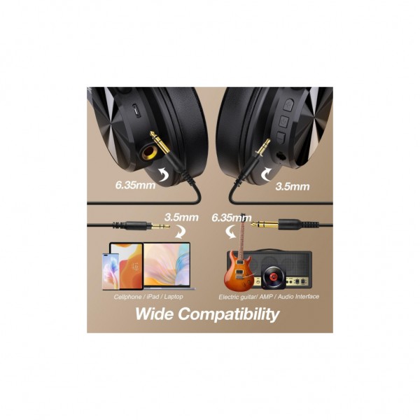 Навушники OneOdio Fusion A70 Bluetooth+3,5мм/6,35мм Black (A70 Black)