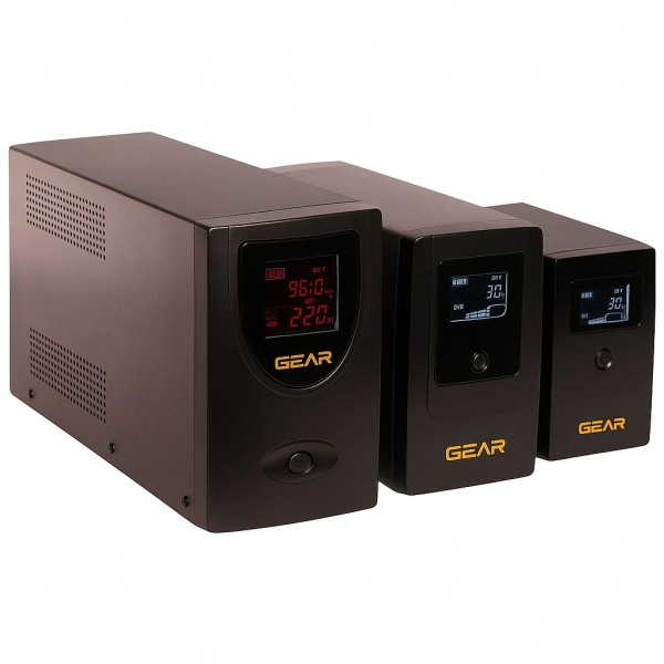 Пристрій безперебійного живлення GEAR GU-1200MLCD