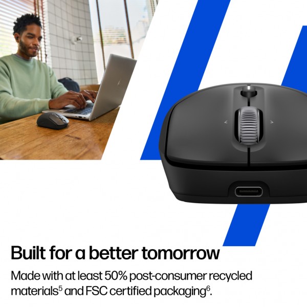 Мишка HP 700 Rechargeable Wireless/Bluetooth Black (AZ7B0AA)