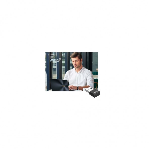 Мережева карта Wi-Fi ASUS USB-AX55 nano (90IG06X0-MO0B00)