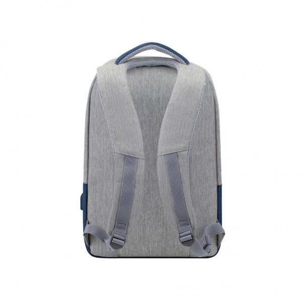 Рюкзак для ноутбука RivaCase 15.6" 7562 Anti-theft, water-repellent, Grey / Dark Blue (7562Grey/DarkBlue)