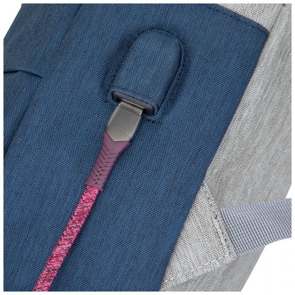 Рюкзак для ноутбука RivaCase 15.6" 7562 Anti-theft, water-repellent, Grey / Dark Blue (7562Grey/DarkBlue)