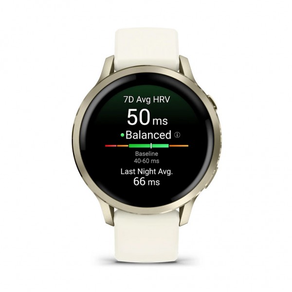 Смарт-годинник Garmin Venu 4 (41mm), Beige w/ Lunar Gold + Bone, GPS смарт-годинник (010-03013-00)