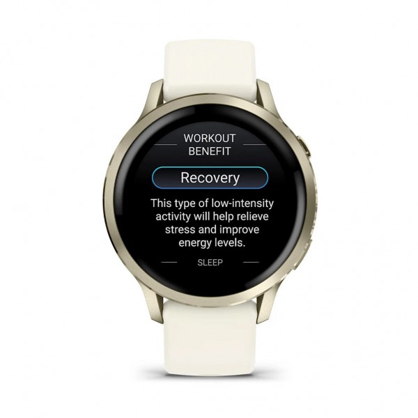 Смарт-годинник Garmin Venu 4 (41mm), Beige w/ Lunar Gold + Bone, GPS смарт-годинник (010-03013-00)