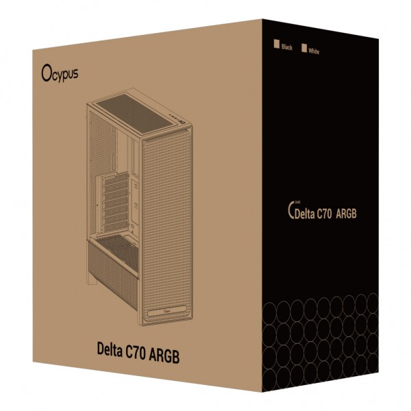 Корпус для ПК OCYPUS DELTA-C70-BKG400XX-GL