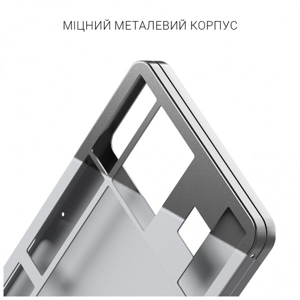 Клавіатура Dark Project ALU87 Daylight ABS RGB Mech G3MS Zircon White/Grey (DPKB_DAYLIGHT_87_ANSI_UA)