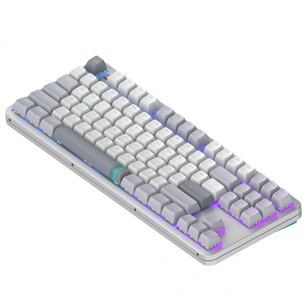 Клавіатура Dark Project ALU87 Daylight ABS RGB Mech G3MS Zircon White/Grey (DPKB_DAYLIGHT_87_ANSI_UA)
