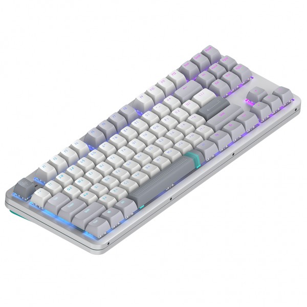 Клавіатура Dark Project ALU87 Daylight ABS RGB Mech G3MS Zircon White/Grey (DPKB_DAYLIGHT_87_ANSI_UA)