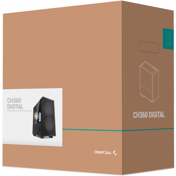 Корпус для ПК Deepcool CH360 DIGITAL