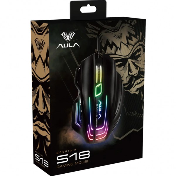 Мишка Aula S18 USB Black (S18)