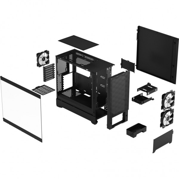 Корпус для ПК Fractal Design Pop Air RGB Blck TG Clear Tint (FD-C-POR1A-06)