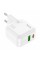 Зарядний пристрій HOCO C111A Lucky 1xUSB-C PD30W + 1xUSB QC3.0 White (6931474790866)