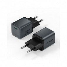 Зарядний пристрій Vention USB-C PD20W GaN gray (FEVH0-EU)