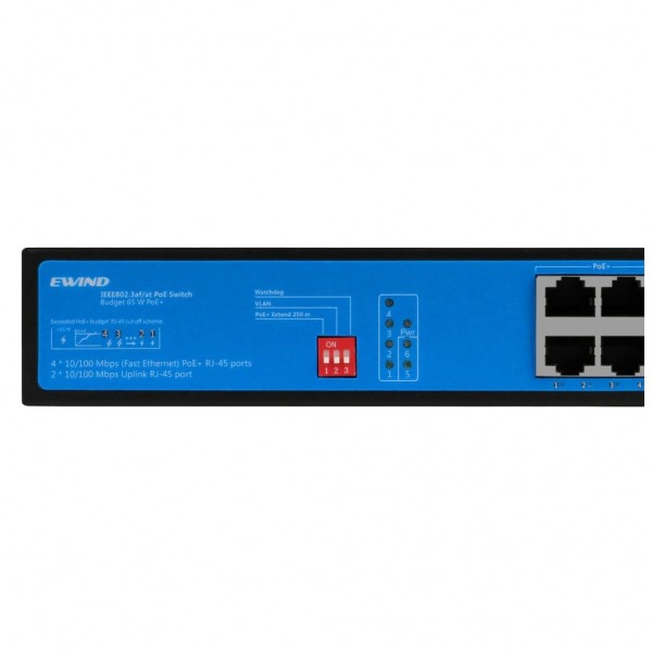 Комутатор мережевий Ewind EW-S1906CF-AP POE