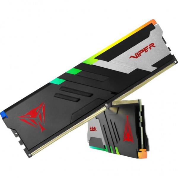 Модуль пам'яті для комп'ютера DDR5 64GB (2x32GB) 6000 MHz Viper Venom RGB Patriot (PVVR564G600C30K)