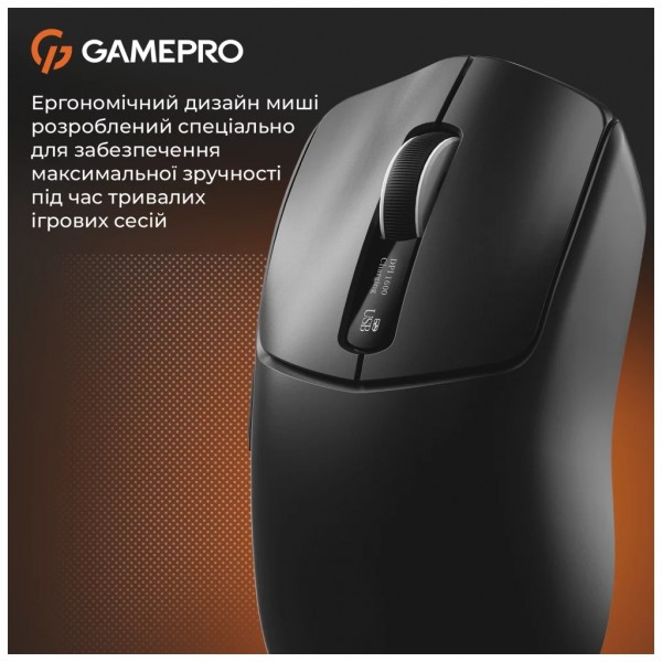 Мишка GamePro Genesis Ranker Wireless/Bluetooth/USB Black (GM012B)