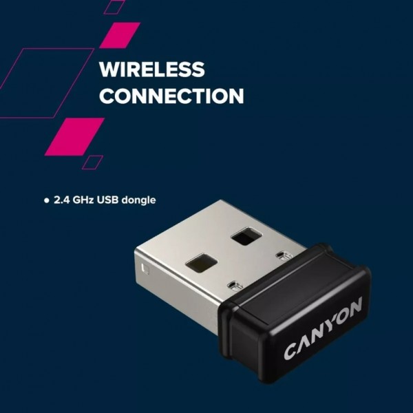 Клавіатура Canyon HKB-W03 Wireless UA Beige (CNS-HKBW03BG)
