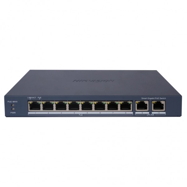 Комутатор мережевий Hikvision DS-3E1510P-EIV2