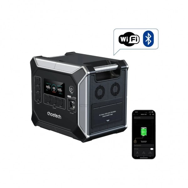 Зарядна станція Choetech 2400W 2048Wh (BS067-BQB)