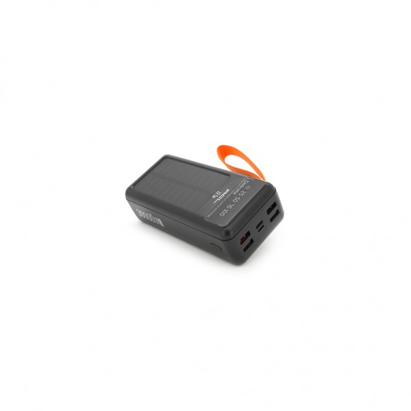 Батарея універсальна ACL 30000mAh, Solar, 22.5W, cables Type-C + Lighting, Black (ACL PW-141)