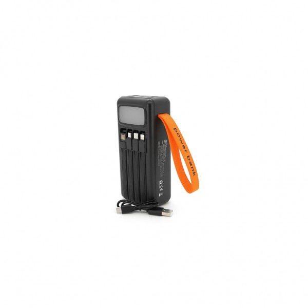 Батарея універсальна ACL 30000mAh, Solar, 22.5W, cables Type-C + Lighting, Black (ACL PW-141)