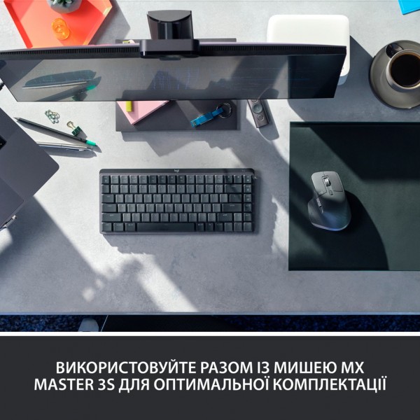 Клавіатура Logitech MX Mechanical Mini Minimalist UA Graphite (920-010780)