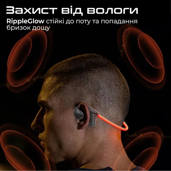 Навушники Promate RippleGlow Black (rippleglow.black)