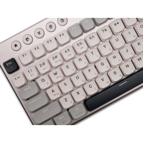 Клавіатура Thunderobot K96 Tri-mode Red Switch UA Grey (6932066308230)