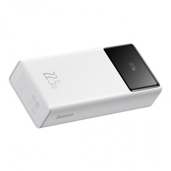 Батарея універсальна Baseus EnerFill FP41 30000MAh 22,5W PD QC White (E0027K01)