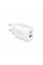 Зарядний пристрій Armorstandart 1xUSB-C PD25W + 1xUSB QC3.0 GaN white (ARM87066)