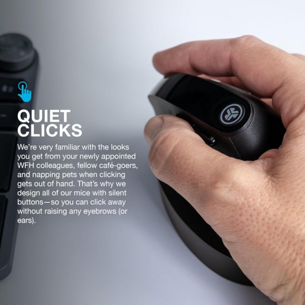 Мишка Jlab JBuds Vertical Ergonomic Wireless Black (IEUMJBERGORBLK82)