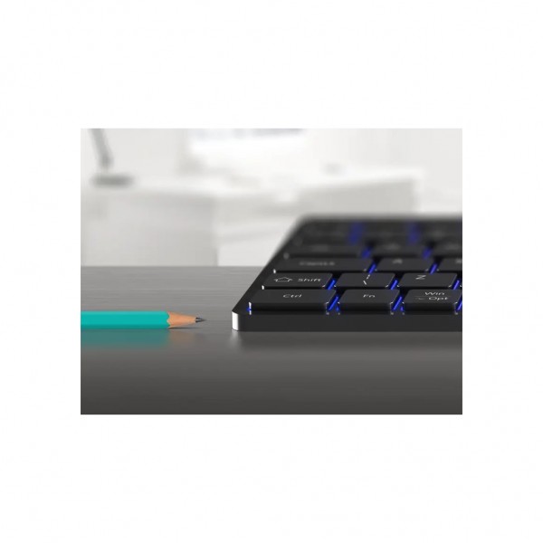 Клавіатура Canyon HKB-W11 Slim Dual Mode Wireless/Bluetooth RGB UA Black (CNS-HBTK11B)