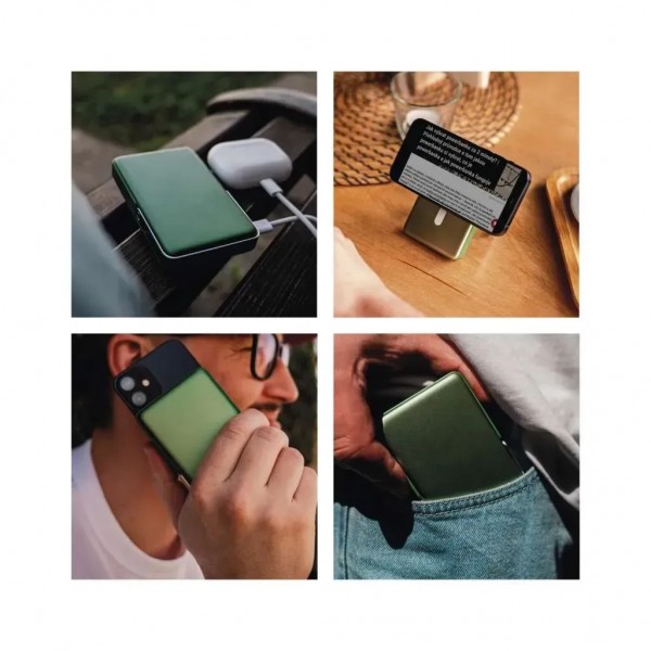 Батарея універсальна EMOS 10000mAh, MagSafe, 20W, green (B0552AG)